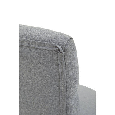 Grey Fabric Office Chair 90-99cm with Chrome Swivel Base