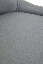 Grey Fabric Office Chair 90-99cm with Chrome Swivel Base