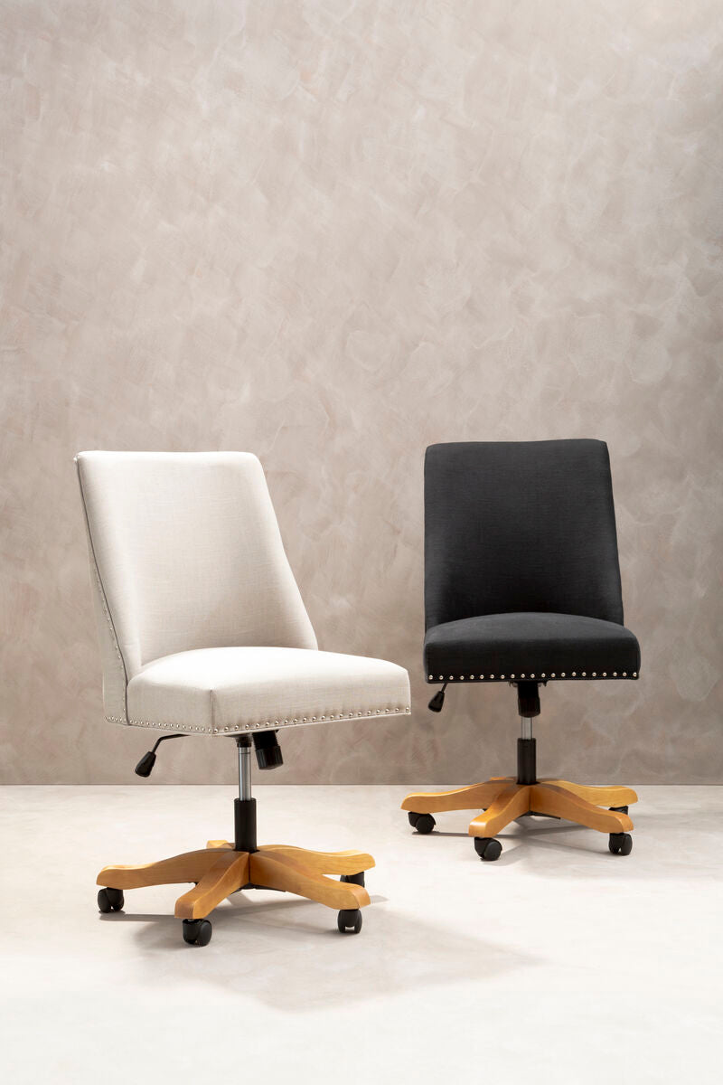 Natural Fabric Home Office Chair