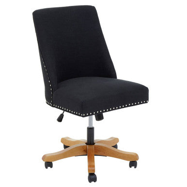Black Fabric Home Office Desk Chair