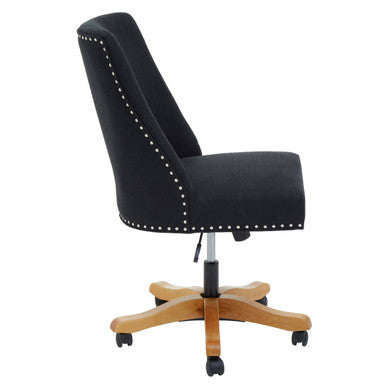 Black Fabric Home Office Desk Chair