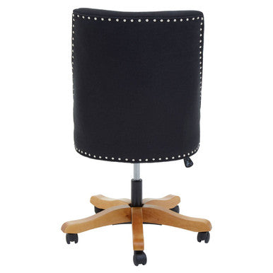 Black Fabric Home Office Desk Chair