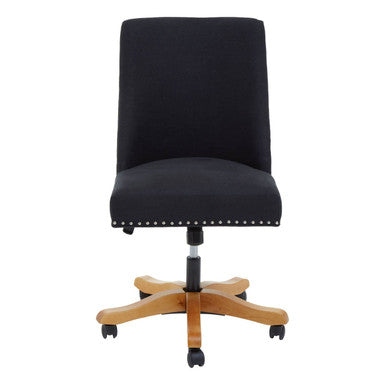Black Fabric Home Office Desk Chair