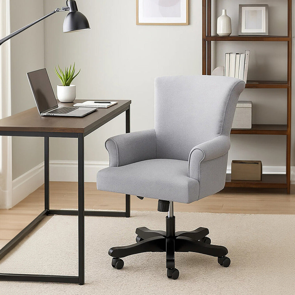 Grey Fabric Home Office Chair