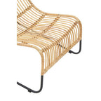 Rattan Chair and Footstool Set