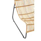 Rattan Chair and Footstool Set
