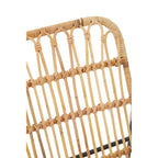 Rattan Chair and Footstool Set