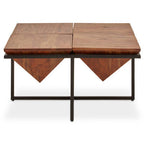 Acacia Wood Pyramid Coffee Table
