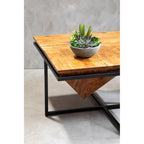 Acacia Wood Pyramid Coffee Table