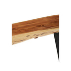 Natural Acacia Wood Live Edge Console Table