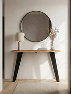 Natural Acacia Wood Live Edge Console Table