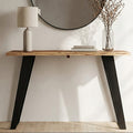 Natural Acacia Wood Live Edge Console Table