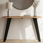 Natural Acacia Wood Live Edge Console Table