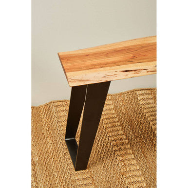 Acacia Wood Live Edge Bench