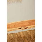 Acacia Wood Live Edge Bench
