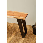 Acacia Wood Live Edge Bench