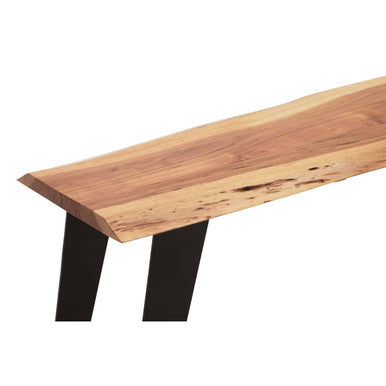 Acacia Wood Live Edge Bench