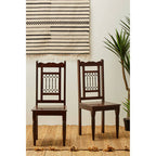 Dark Sheesham Wood Dining Chair