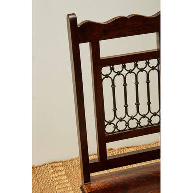 Dark Sheesham Wood Dining Chair