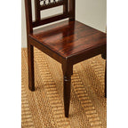 Dark Sheesham Wood Dining Chair