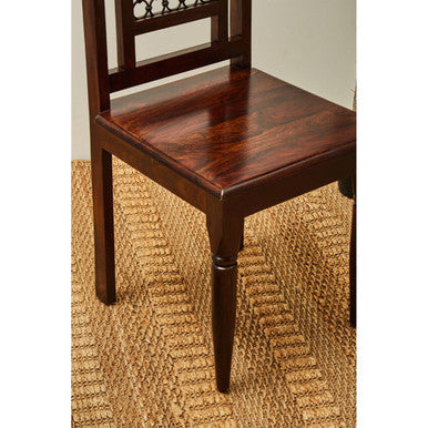 Dark Sheesham Wood Dining Chair