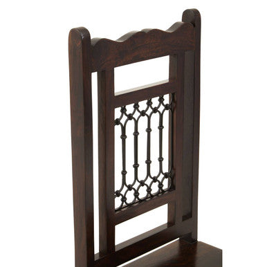 Dark Sheesham Wood Dining Chair