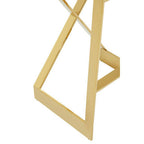 Black Velvet Bar Chair with Gold Finish Frame