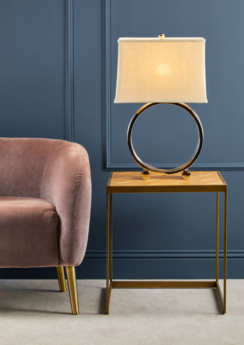 Pink Velvet Armchair with Gold Finish Metal Legs