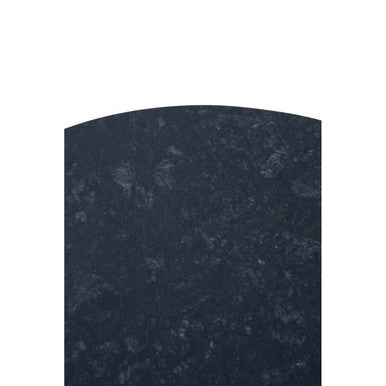 Black Marble Top 3 Tier Round Side Table with Slim Iron Frame