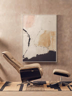 Mink Leather Effect Recliner and Footstool Set