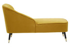 Mustard Velvet Right Hand Chaise Longue