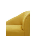 Mustard Velvet Right Hand Chaise Longue
