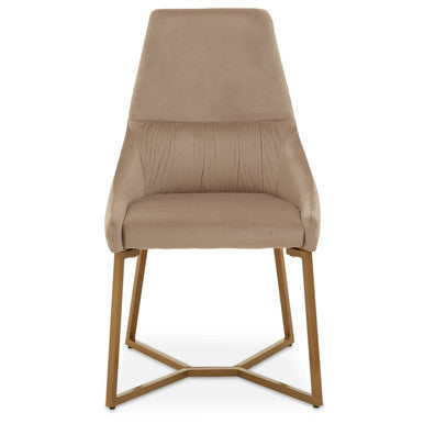 Mink Velvet Dining Chair
