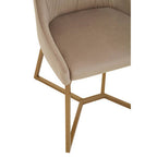 Mink Velvet Dining Chair
