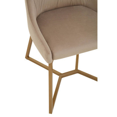Mink Velvet Dining Chair