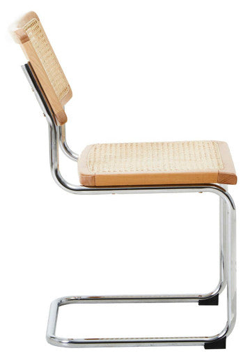 Elm Wood and Rattan Dining Chair