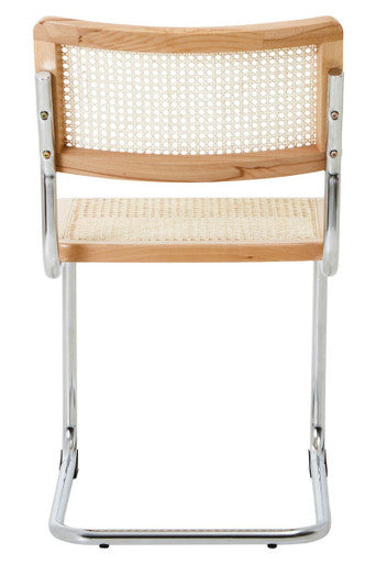 Elm Wood and Rattan Dining Chair