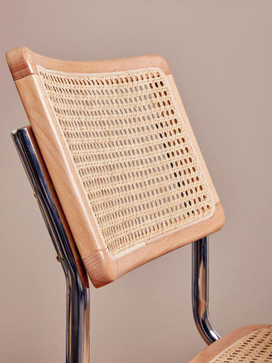Elm Wood and Rattan Dining Chair