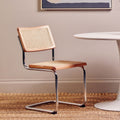 Elm Wood and Rattan Dining Chair