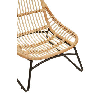 Natural Rattan Chair with Rattan Seat