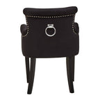 Black Velvet Dining Chair with Ring Back | Doucet