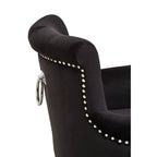 Black Velvet Dining Chair with Ring Back | Doucet