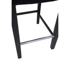 Black Velvet Upholstered Bar Chair