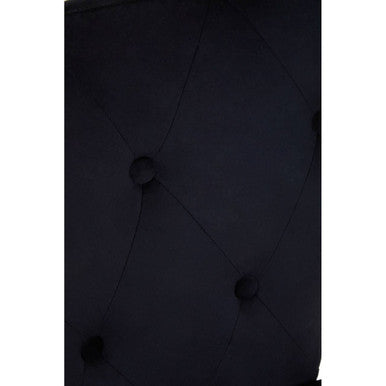 Black Velvet Upholstered Bar Chair