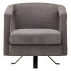 Ash Velvet Swivel Chair