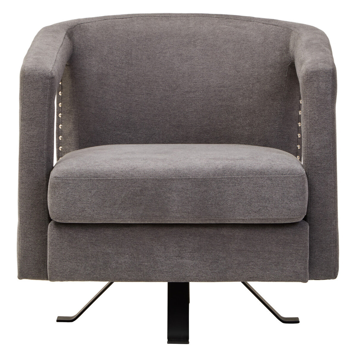 Ash Velvet Swivel Chair