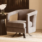 Ash Velvet Swivel Chair