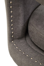 Ash Velvet Swivel Chair