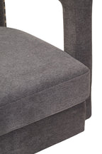 Ash Velvet Swivel Chair