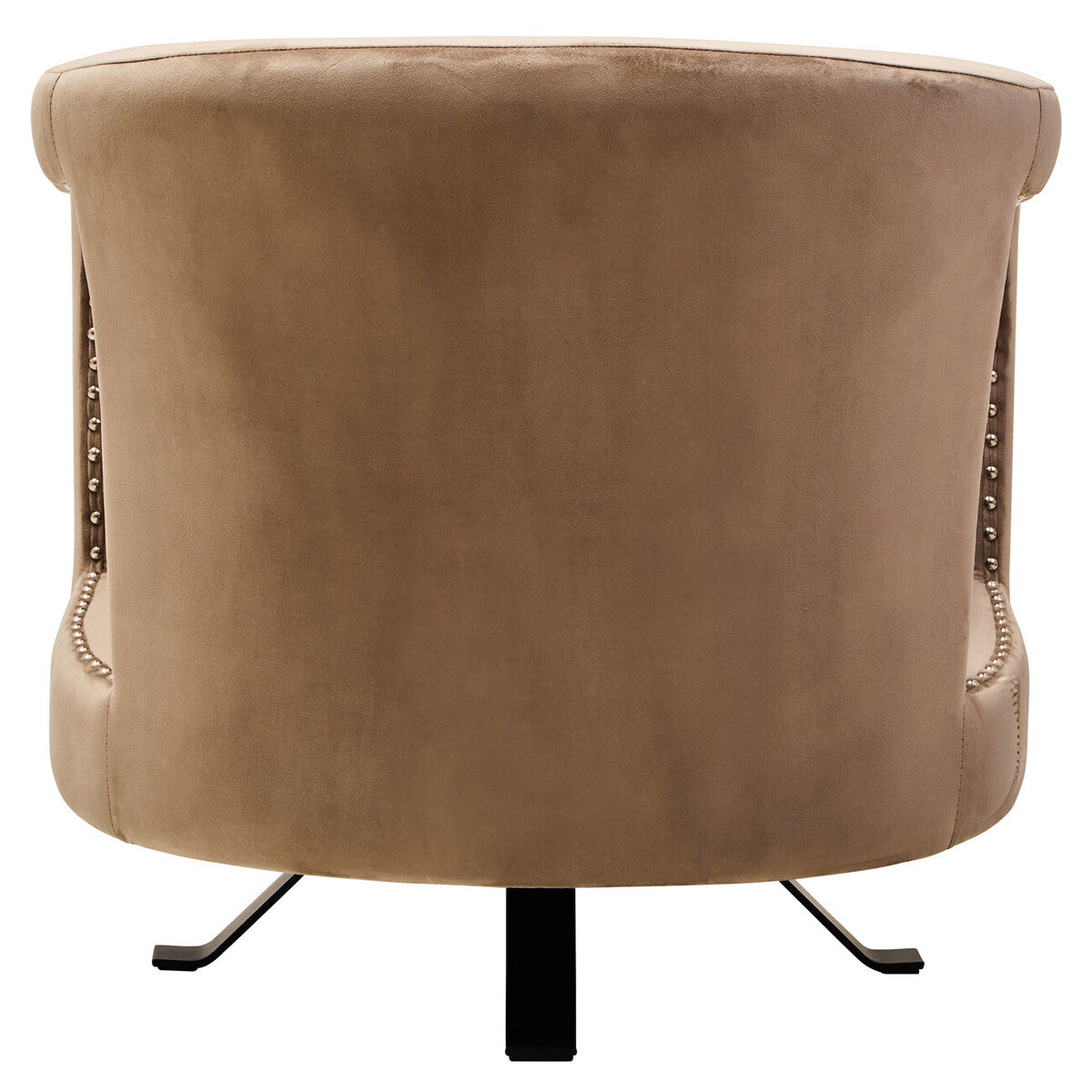 Mink Velvet Swivel Chair